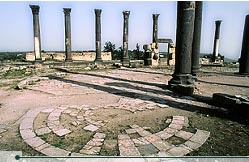 Ruins of a Byzantine church at Umm Qais