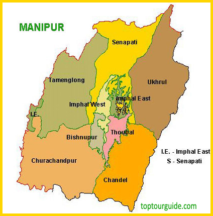 manipur tourist places map