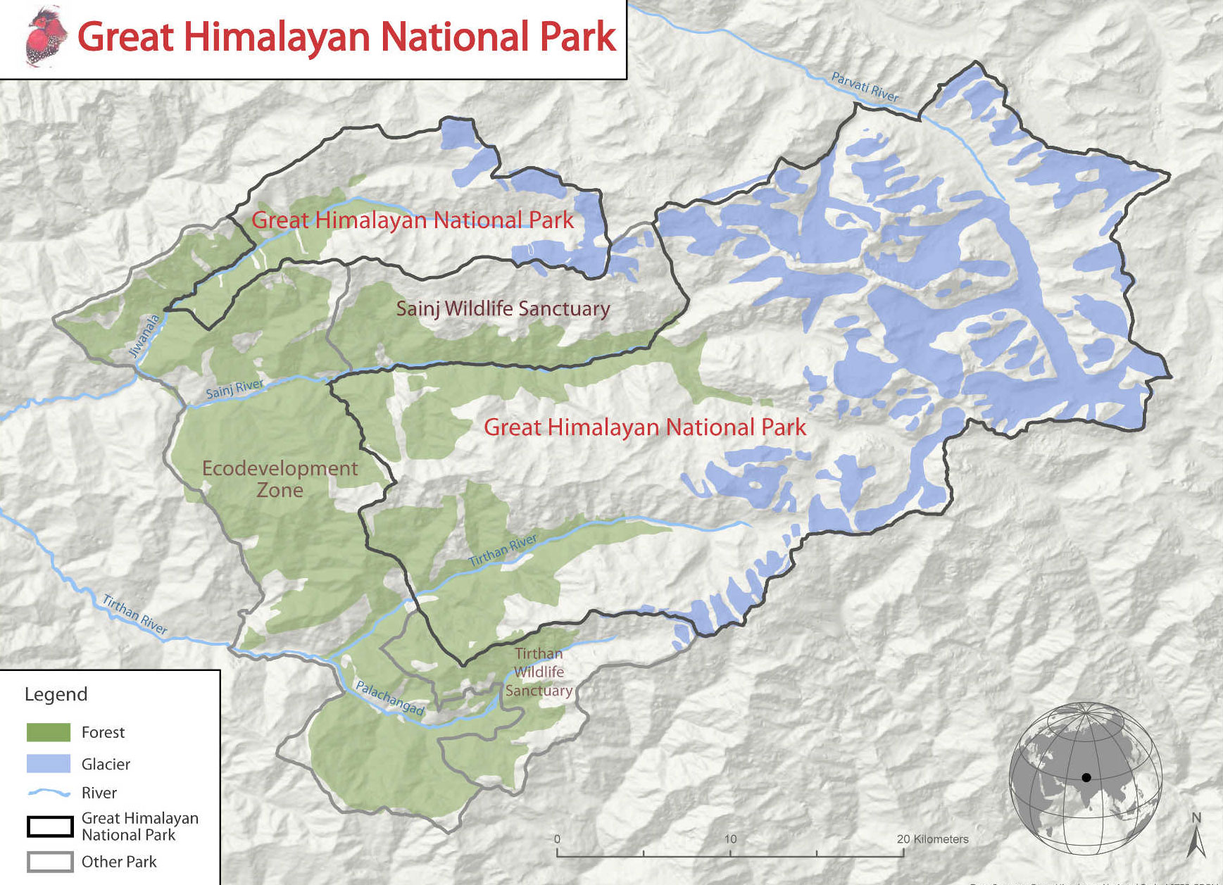 Pin Valley National Park | animals, tours, tiger, map ...