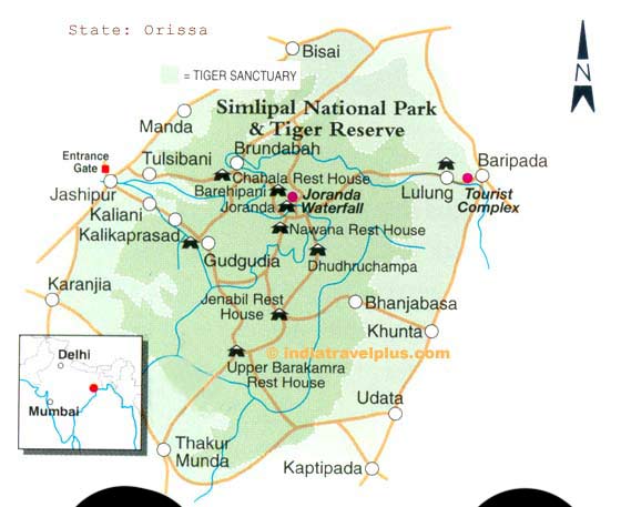 Simlipal National Park | animals, tours, tiger, map | single horned  rhinoceros