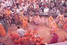 Holi festival celebration in india